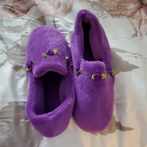 NWOT Purple slippers